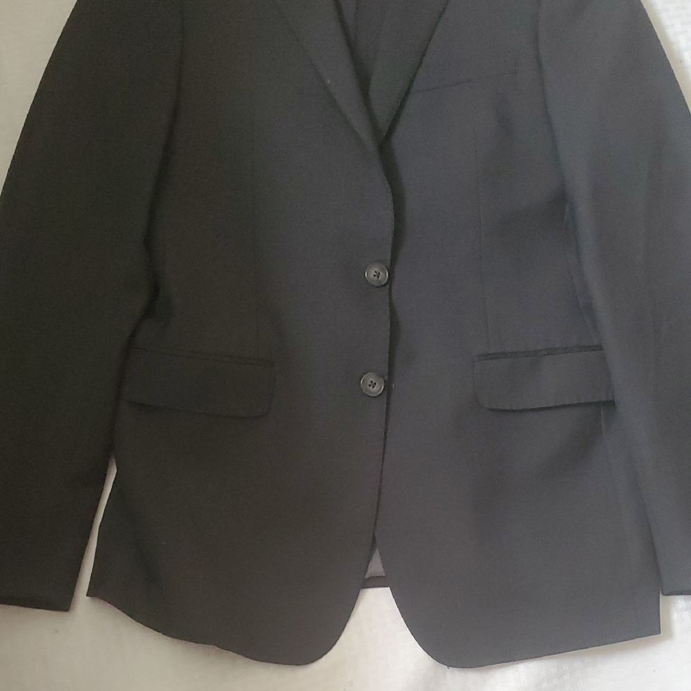 Calvin Klein Charcoal Black Grey 2 Piece Suit - Picture 3 of 17